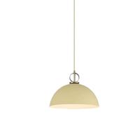 KJHFD Lampada in Metallo Cupola semicerchio, Illuminazione nordica Colorata per Sala Pranzo e Isola Cucina, Semplice Paralume a Sospensione, lampadario Industriale da Fattoria (Giallo, 11,8