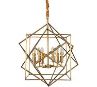 KJHFD Lampada sospesa, appuntamento con Illuminazione a Sospensione Oro, cubo E26 -gHEVERS LAMPAGNA LAMPAGGIO Geometrico Magico Cube, lampadario