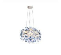 KJHFD lampadari, lampade PP Ambientale di Ferro postmodernismo a LED, Soggiorno da Letto in Hotel Lo Showroom lampadario (Blu), 53 cm