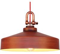 KJHFD Lampade Vite V-intage Rotondo lampadari del Paralume Pastoral Lampada di Sospensione Industriale Classica E27 Luci sospese a Testa Singola, Luce da Cucina