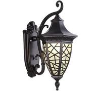 KJHFD Lanterna Sconce Metallo Impermeabile con lampade Esterne in Vetro Smerigliato Moderni luci Parete da Esterno compatibili