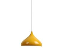 KJHFD Luce Sospensione in Metallo Lucido Verde - Farmhouse Industrial Impronta Industriale per Isola Cucina, lavandino, Sala da Pranzo, lampadario a soffitto Nordico (Giallo)