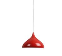 KJHFD Luce Sospensione in Metallo Lucido Verde - Farmhouse Industrial Impronta Industriale per Isola Cucina, lavandino, Sala da Pranzo, lampadario a soffitto Nordico (Rosso)