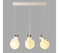 KJHFD Milk Moon Planet sospeso Sospensione Lightroom Single soffitto Lampada appesa 3 luci a Sfere Bianca Cartone Animato lampadario fornaio da Il Letto Asilo per Bambini