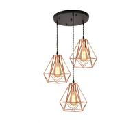 KJHFD Moderno lampadario Ferro Arte nordica Luce a Sospensione 1/3 potenti luci Lampada sospesa Minimalista per la Camera da Letto Café e Ristorante Elegante apparecchio di Illuminazione Interno