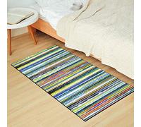 KJHFD Moquette Corridore corridoio Non Slip a Strisce da x4,9 per Porte Runner Multicolore con Tappeto Supporto in Gomma 40-120 cm di Larghezza