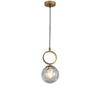 KJHFD Nordic Glass Chandelier Metal Bedside Hanging Light Home Study Decoration Ceiling Pendent Lamp Indoor Adjustable Fixture