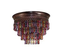 KJHFD Perline Fatte Mano nel Sud -EST Asiatico Tassel Principessa Esotico Balcone Camera Letto Sala da Pranzo Lampada a Sospensione della Luce Moderna lampadari Dimensioni: soffitto