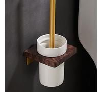 KJHFD Poccia Asciugamani in Legno, Accessori Il Bagno, binari, Gancio di Veste, Supporto per la Carta igienica, Barra Asciugamano/Spazzola da Toilette