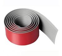 KJHFD Transizione del Pavimento Strisce di autoadesiva, Striscia Pavimenti in PVC, per Moquette, Piastrelle e spazi Vuoti, Copertura soglia Piedi, Grigio (Giallo, 3 cm/1.18 Pollici)