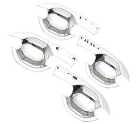 KJHOPY Copri Maniglia Per Porta 4 Pezzi Esterno Galvanico Per Auto Per Mitsubishi Per Outlander 13-19 Copri Striscia Con Buco Della Serratura Intelligente maniglia porta esterna(Blu)