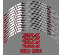 KJHOPY Decalcomanie adesive magnetiche Accessori Moto Strisce Riflettenti del Bordo del Cerchio Adesivi Riflettenti per Ruote per Benelli TRK 702 TRK702 2022 2023(Style 1)