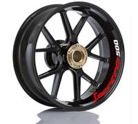 KJHOPY Decalcomanie adesive magnetiche Adesivi Ruote Moto Adesivi Bordo Ruota Sportiva Pellicola Riflettente Striscia Ruota per Benelli per Leoncino 500 250(Style 10)
