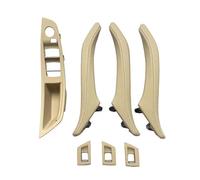 KJHOPY Maniglia Interna Della Portiera Dell'auto Per BMW Serie 5 F10/F11/F18 2010-2017(LHD Beige 7pcs)