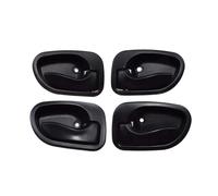 KJHOPY Maniglia Portiera Auto Anteriore Posteriore Sinistra Destra Set Nero Per Hyundai Per Atos 1997-2005(4PCS)