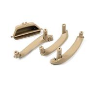 KJHOPY Maniglia Portiera Plastica Interni Auto Con Maniglia Tirare Per BMW F25 F26 X3 X4 2011-2017(Beige set)