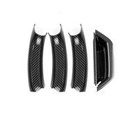 KJHOPY Pannello Copertura Maniglia Portiera Interna Dell'auto Colore Per BMW X3 X4 F25 F26 2010-2017(Carbon style set)