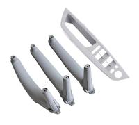 KJHOPY Per BMW E70 E71 X5 X6 Bracciolo Auto Sedile Anteriore Sinistro Conducente LHD Maniglia Interna Porta Pannello Interno Tirare Copertura(Titanium A set14)