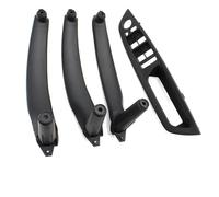 KJHOPY Rivestimento Interno Maniglia Portiera Auto Rivestimento Bracciolo Per BMW X5 X6 E70 E71 E72 2007-2014(RHD Black set)