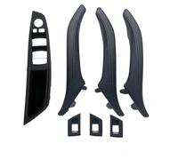 KJHOPY Set Di Maniglie Interne Portiera Auto Con Guida Mano Per BMW Serie 5 F10 F11 F18 520 523 530 2010-2017(LHD Black)