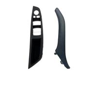 KJHOPY Set Di Maniglie Interne Portiera Auto Con Guida Mano Per BMW Serie 5 F10 F11 F18 520 523 530 2010-2017(Black 2pcs)