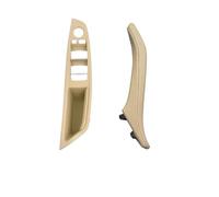 KJHOPY Set Di Maniglie Interne Portiera Auto Con Guida Mano Per BMW Serie 5 F10 F11 F18 520 523 530 2010-2017(Beige 2pcs)