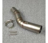KJHOPY Sistema di Scarico Moto di Scarico Slip On Mid Link Tubo Tubo Parti in Acciaio Inox per S&uzuki GSXR1000 GSX R1000 GSXR 1000 2005 2006