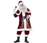 KJHSDNN ROBO Costume da Babbo Natale da Adulto Uomo Cosplay Abiti Set Santa Clous Partito di Ruolo