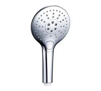 KJJFIPCXP Doccia palmare ad Alta Pressione, Interruttore a Un Pulsante con Comando a Una Mano 3 funzioni con Staffa for Tubo Flessibile for Bagno,cromata,M(M)