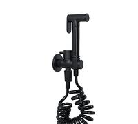 KJJFIPCXP HandheldSprayer Set di spruzzatori for Pannolini in Tessuto in Ottone Spruzzatore a Forma Rotonda Nera con Tubo Estensibile Nero for Fare Il Bagno agli Animali Domestici in Bagno