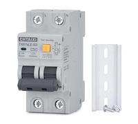 KJJFIPCXP Interruttore differenziale 16A 120V AC Montaggio su Guida DIN Interruttore magnetotermico Protezione differenziale 1PN RCBO C16(50 Amp)