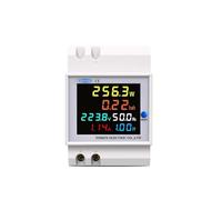 KJJFIPCXP Monitor AC su Guida DIN 6IN1 110V 220V 100A Tensione Corrente Fattore di Potenza KWH Attivo Energia elettrica Misuratore di frequenza Volt AMP(Built-in Ct,AC 250-450V 100A)