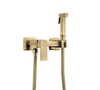 KJJFIPCXP Rubinetto for Bidet, Kit spruzzatore for Pannolini in Tessuto, spruzzatore Manuale Shattaf Attacco WC for Bagno for Animali Domestici/igiene Personale, Testa Quadrata(Square Head)