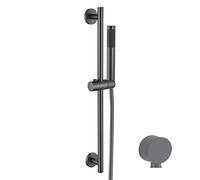 KJJFIPCXP Soffione Doccia, Doccia da Bagno Universale in Ottone soffioni Doccia Portatili ad Alta Pressione monofunzione con Barre di Scorrimento in Acciaio Inossidabile