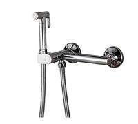 KJJFIPCXP Spruzzatore for Pannolini in Tessuto con Flusso d'Acqua Regolabile for WC Kit WC spruzzatore Portatile con Maniglia Singola con Acqua Calda e Fredda