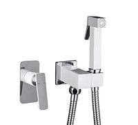 KJJFIPCXP Spruzzatore Portatile a Parete Kit spruzzatore Caldo e Freddo con Maniglia Singola Lavatore for Pannolini in Tessuto da Bagno in Ottone Soffione spruzzatore for Doccia Portatile con Tubo