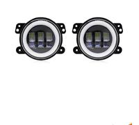 kjjukrhfs fari fendinebbia per auto Per Jeep Per Wrangler JK TJ LJ Per Dodge Per Chrysler Fari Fendinebbia A LED Con Anello Alone Bianco DRL(A2pcs)