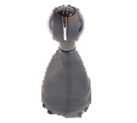 kjjukrhfs Gear Shifter Manopola Per Mini Per Cooper F54 F55 F56 F57 F60 Pomello Cambio In Pelle Sintetica 5/6 Velocità Con Copertura Antipolvere Copri Cuffia Cambio(Black 5 Speed cover)