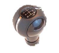 kjjukrhfs Gear Shifter Manopola Per Mini Per Cooper F54 F55 F56 F57 F60 Pomello Cambio In Pelle Sintetica 5/6 Velocità Con Copertura Antipolvere Copri Cuffia Cambio(Black 6 speed)