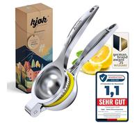 kjøk Premium Spremiagrumi manuale in lega di zinco, cromata lucida - Spremi limone arancione grande - Spremiagrumi in metallo per la cucina - Juicer Lime Lemon Squeezer