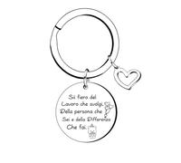 KJKJKJ Portachiavi Collega Donne Regali per Amica Regalo Colleghi Idee Regalo Uomo Colleghe Amicizia Porta Chiavi Regalo per Colleghi Che Va Via Grazie Pensione Regali per Amica Maestra (1)
