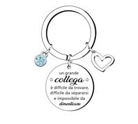 KJKJKJ Portachiavi Collega Donne Regali per Amica Regalo Colleghi Idee Regalo Uomo Colleghe Amicizia Porta Chiavi Regalo per Colleghi Che Va Via Grazie Pensione Regali per Amica Maestra (4)