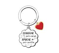 KJKJKJ Portachiavi Collega Donne Regali per Amica Regalo Colleghi Idee Regalo Uomo Colleghe Amicizia Porta Chiavi Regalo per Colleghi Che Va Via Grazie Pensione Regali per Amica Maestra (2)