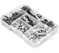 KJLVGXVBN Bulloni per Motocicletta, Viti per BMW S1000RR R1200GS R1250GS Adventure F900R F800GS S1000R S1000XR GS 1200, Kit bulloni carenatura 177 Pezzi, Kit di Fissaggio Dadi