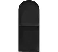 KJoBDwz Nicchie da bagno in acciaio inox, doppio ripiano ad arco, nicchia for doccia con mobiletto a muro da incasso sul lato stretto(62x28cm)