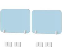 KJoBDwz Pannello divisorio for scrivania, Confezione da 2, divisorio Acustico, Riduce Il Rumore, Le distrazioni visive, L'Ufficio e Gli esami degli Studenti.(Blue,40X40CM)