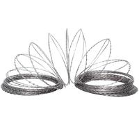 KJoBDwz Rete metallica spinata Bobina di filo spinato zincato in acciaio inossidabile, anti-arrampicamento e antifurto, barriera protettiva, 20 m