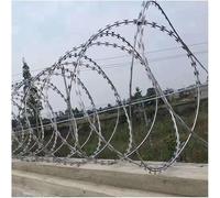 KJoBDwz Rete metallica spinata Bobine di filo spinato, recinzione di filo spinato, doppia elica, diametro della bobina di circa 45 centimetri(30m)