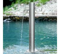 KJoBDwz Rubinetto a colonna indipendente Colonna d'acqua for esterni in acciaio inossidabile 304, rubinetto antigelo indipendente for da giardino con gancio for tubo flessibile(50cm/20in)