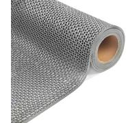 KJoBDwz Tappetino antiscivolo di drenaggio, tappetino di drenaggio antiscivolo, in PVC, tappetino per porta cava per bagni, doccia, piscina, garage (grigio, 90 x 500 cm)